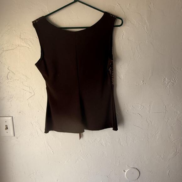 Annah Stretton Vintage Y2k Small Sleeveless Bow Circle Print Babydoll Top - Picture 8 of 8